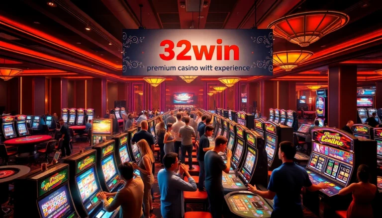 Experience the thrill of winning at 32win's captivating casino tables, with excitement and vibrant colors all around.
