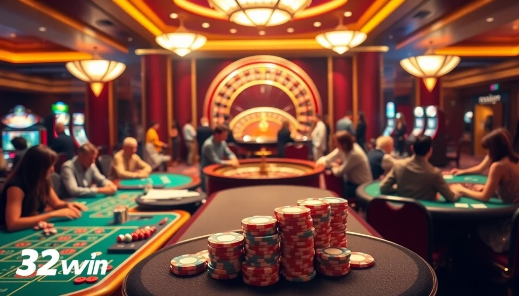 Experience the thrill of 32win while players engage in dynamic casino games filled with excitement and strategy.