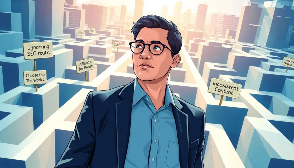 Navigate affiliate marketing pitfalls with clear strategies and avoid common mistakes.