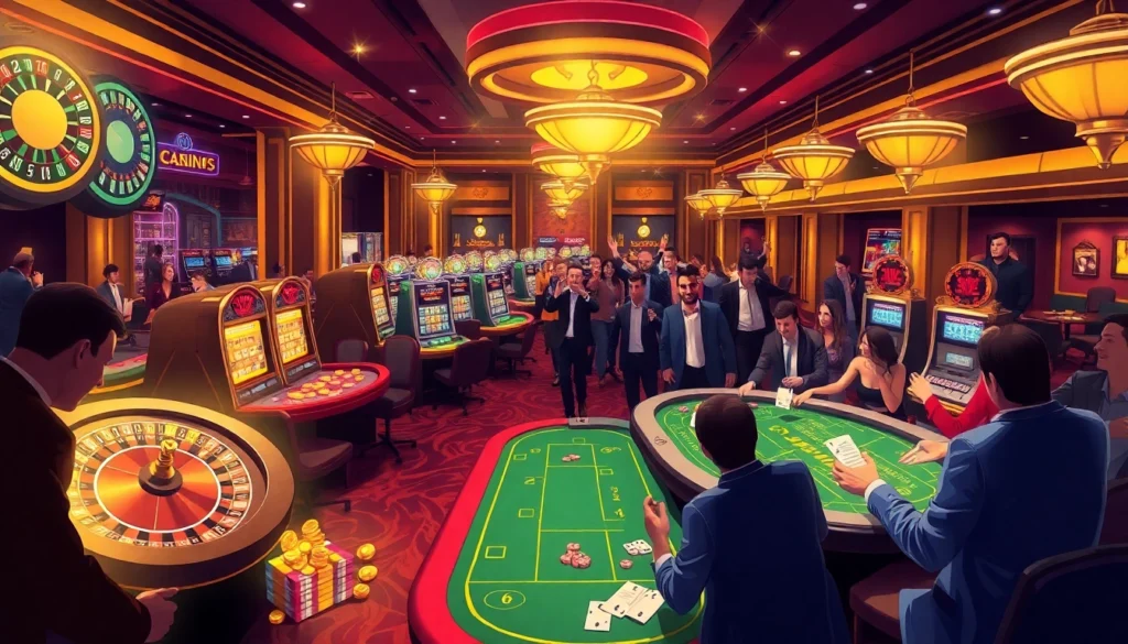 Experience the thrill of the casino ambiance at https://cakhiatv.uno with vibrant gaming tables and excitement.
