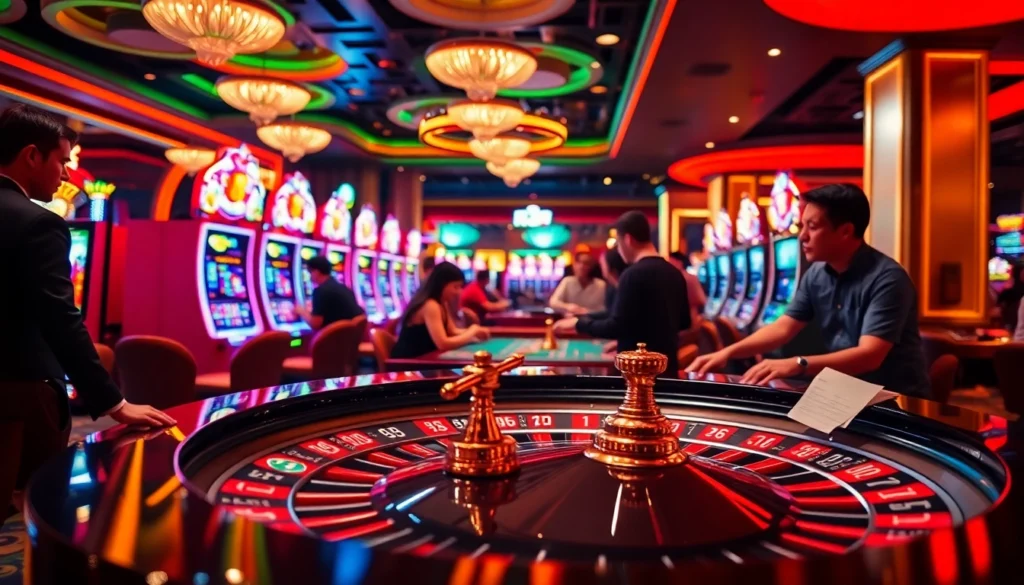 Kèo nhà cái hôm nay illuminated on a roulette table as players engage in thrilling bets.